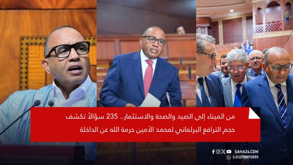 من الميناء إلى الصيد والصحة والاستثمار.. 235 سؤالاً تكشف حجم الترافع البرلماني لمحمد الأمين حرمة الله عن الداخلة